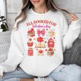 Valentines Reading Book Lover All Booked For Valentine's Day Unisex Sweatshirt Valentines Reading Book Lover All Booked For Valentine's Day Unisex Sweatshirt