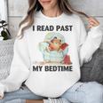 Vintage I Read Past My Bedtime Cute Sleeping Bear Book Lover Unisex Sweatshirt