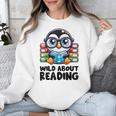 Wild About Reading Book Lover Penguin Unisex Sweatshirt