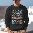 100th Day Of School Astronaut Books Space 100 Days Smarter Unisex Sweatshirt