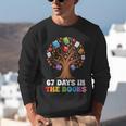 67 Days In The Books Reading Teacher 67th Day Of School Kids Unisex Sweatshirt