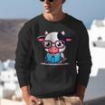 Adorable Book Lover Cow With Reading Glasses Cute Unisex Sweatshirt Adorable Book Lover Cow With Reading Glasses Cute Unisex Sweatshirt