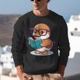 Adorable Book Lover Mallard Duck With Reading Glasses Cute Unisex Sweatshirt