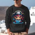Adorable Book Lover Pirate With Reading Glasses Cute Unisex Sweatshirt
