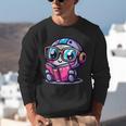 Adorable Book Lover Robot With Reading Glasses Cute Unisex Sweatshirt