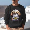 Adorable Book Lover Shih Tzu With Reading Glasses Cute Unisex Sweatshirt