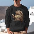 Alligator Snapping Turtle Reading A Book Unisex Sweatshirt
