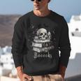 Boo Skeleton Skull Books Halloween Women School Teacher Kid Unisex Sweatshirt