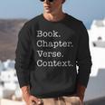 Book Chapter Verse Context Theology Christian Reformed Unisex Sweatshirt