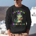 All Booked For Mardi Gras Crocodile Reading Book Teacher Unisex Sweatshirt