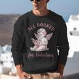 All Booked For Valentines Cute Cherub Vintage Book Lover Unisex Sweatshirt
