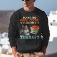 BOOKS AND MAINE COONS ARE MY THERAPY Main Coon Unisex Sweatshirt