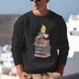 Bookworm Cockatiel Bird Reading Books Drinking Coffee Lover Unisex Sweatshirt