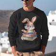 Bunny Rabbit Reading Books Rabbit Books Bunny Reader Unisex Sweatshirt