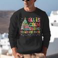 All Is Calm Said No Teacher Ever Book Christmas Tree Unisex Sweatshirt All Is Calm Said No Teacher Ever Book Christmas Tree Unisex Sweatshirt