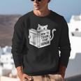 Cat Book Humor How To Train Your Human Unisex Sweatshirt