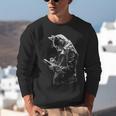 Cat Holds Book Writing Animal Print Motif Drawing Art Cat Unisex Sweatshirt Cat Holds Book Writing Animal Print Motif Drawing Art Cat Unisex Sweatshirt