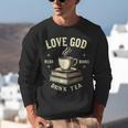 Christian Bookworm Love God Read Books Drink Tea Unisex Sweatshirt