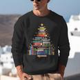 Christmas Tree Made Of Books Librarian Reader Holiday Unisex Sweatshirt
