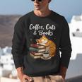 Coffee Cats & Books Lover For Women & Girls Coffee Unisex Sweatshirt