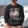 Coquette 100 Days Of Bows Books Reading 100th Day Of School Unisex Sweatshirt