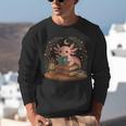 Cute Axolotl Reading Books Cozy Bookworm Unisex Sweatshirt