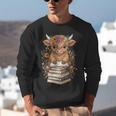 Cute Baby Highland Cow Reading Book Librarian Bookworm Unisex Sweatshirt
