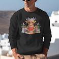 Cute Baby Highland Cow Reading Book Lover Toddler Unisex Sweatshirt