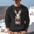 Cute Bookworm Bunny Reading For Kids And Teachers Unisex Sweatshirt