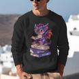 Cute Dragon Read Books Be Kind Stay Weird Book Lover Unisex Sweatshirt