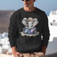 Cute Elephant Reading Universe Book Unisex Sweatshirt