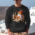 Cute Ghost Reading Book Lovers Halloween Pumpkin Women Girls Unisex Sweatshirt
