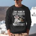Cute Glasses Read Books & Pet My Maltese Lover Unisex Sweatshirt