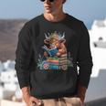 Cute Highland Cow Reading Book Baby Cow Bookworm Unisex Sweatshirt