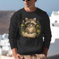 Cute Raccoon Reading Book Flowers Floral Unisex Sweatshirt Cute Raccoon Reading Book Flowers Floral Unisex Sweatshirt