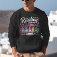 Cute Reading With My Gnomies Gnome Book Bookworm Lover Unisex Sweatshirt