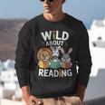Cute Wildlife Zoo Animals For Book Reader Bookworms Unisex Sweatshirt