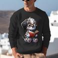 Dalmatian Reading a Book Dog Unisex Sweatshirt
