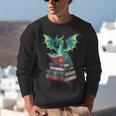 Dragon Reading Books Fantasy Lovers Mythical Creatures Unisex Sweatshirt Dragon Reading Books Fantasy Lovers Mythical Creatures Unisex Sweatshirt