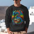 Dragon Reading Colorful Fantasy Book Lover Unisex Sweatshirt Dragon Reading Colorful Fantasy Book Lover Unisex Sweatshirt