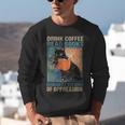Drink Coffee Read Books Dismantle Systems Of Oppression Cat Unisex Sweatshirt