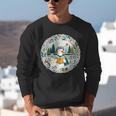Duck Wilderness Book Reading Illustration Floral Unisex Sweatshirt
