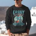 Easily Distracted By Books And Dragons Nerds Unisex Sweatshirt