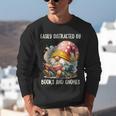 Easily Distracted By Books And Gnomes Book Reading Gnome Unisex Sweatshirt