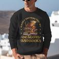 Easily Distracted By Dragons And Books Fantasy Book Lover Unisex Sweatshirt