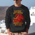 Easily Distracted By Dragons And Books Reading Unisex Sweatshirt Easily Distracted By Dragons And Books Reading Unisex Sweatshirt