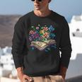 Enchanted Open Book With Blooming Flowers Unisex Sweatshirt Enchanted Open Book With Blooming Flowers Unisex Sweatshirt