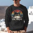Ew People Retro Cat Vintage Anti Social Introvert Unisex Sweatshirt