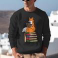 Fox Books Read Reading Librarian America Men Women Kids Unisex Sweatshirt