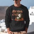 Ghost Library Reading Books Halloween Men Women Kids Unisex Sweatshirt